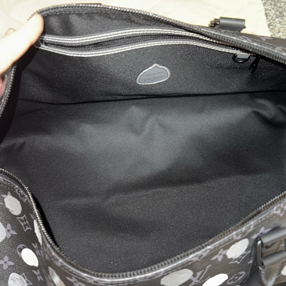 Louis Vuitton kusama eclipse monogram dots keepall 55 Travel duffle Bag suitcase - Picture 13 of 16